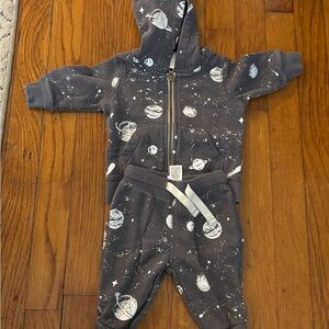 Carter's Charcoal Planet Print Matching Set